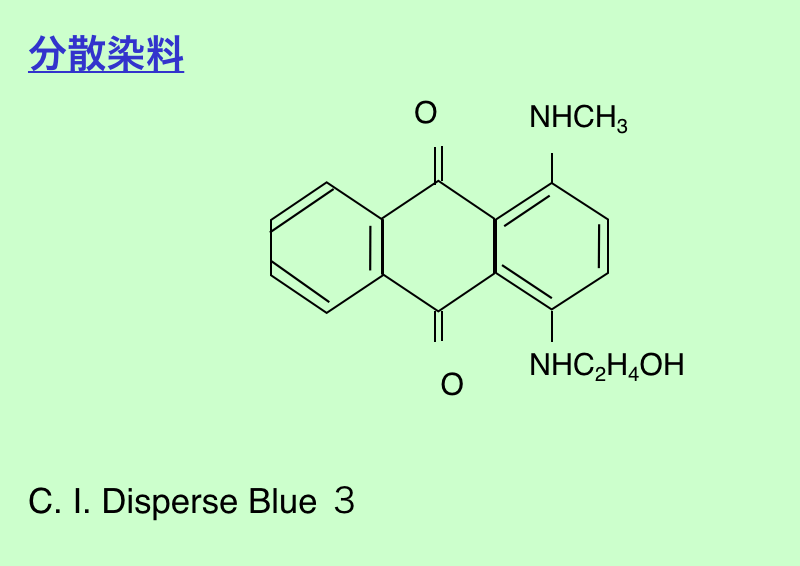 分散染料の図